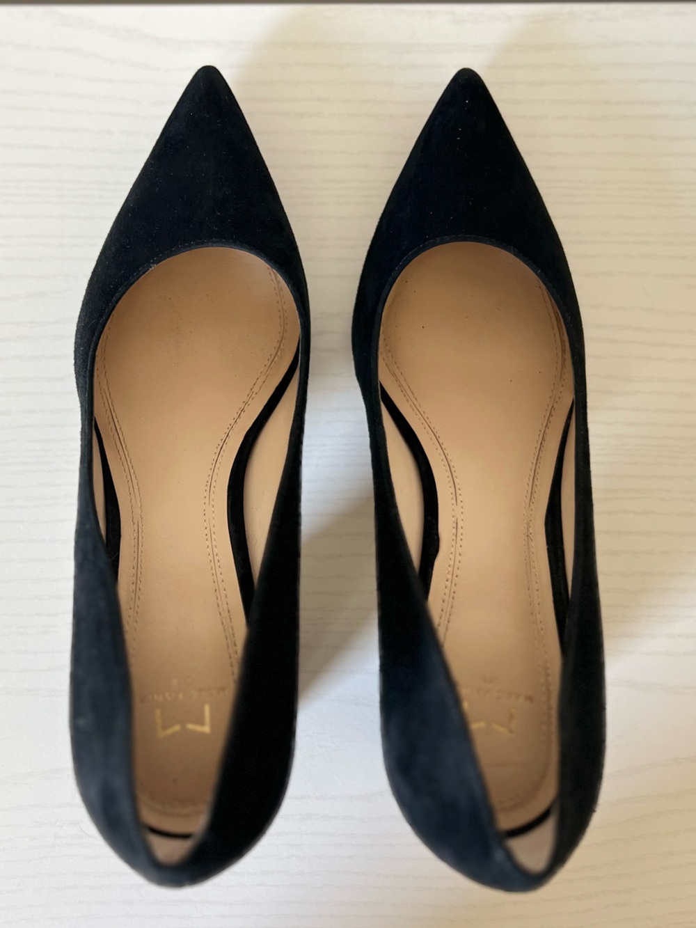 Marc Fisher LTD Zala Black Suede Pointed Toe Pumps 7.5